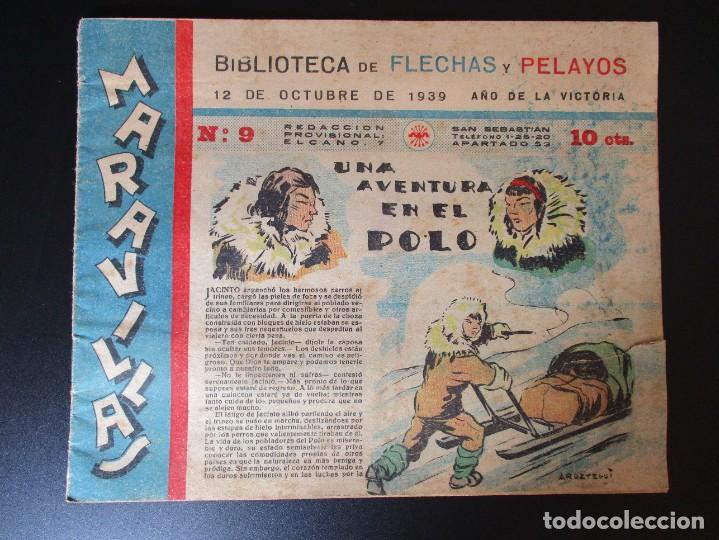 Fumetti: MARAVILLAS (1939, FET Y DE LAS JONS / MARAVILLAS) 9 &middot; 12-X-1939 &middot; MARAVILLAS
