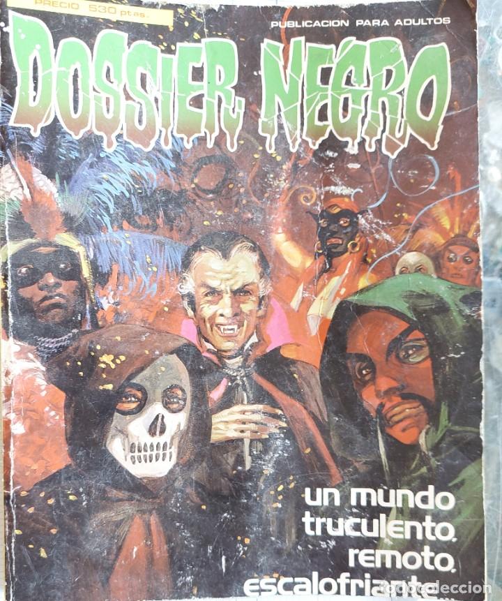 C&oacute;mics: Dossier negro .publicaci&oacute;n para adultos 1970