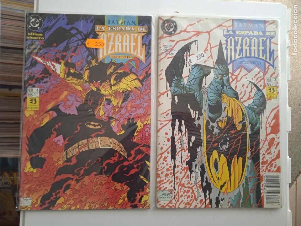 C&oacute;mics: BATMAN LA ESPADA DE AZRAEL 3 Y 4 ZINCO - Foto 1