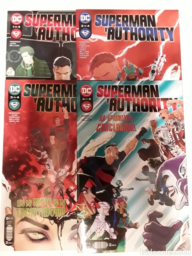 C&oacute;mics: Superman y Authority 1 2 3 4 (colecci&oacute;n completa) (grapa) - Morrison, Janin, Bellaire - ECC c&oacute;mics - Foto 1