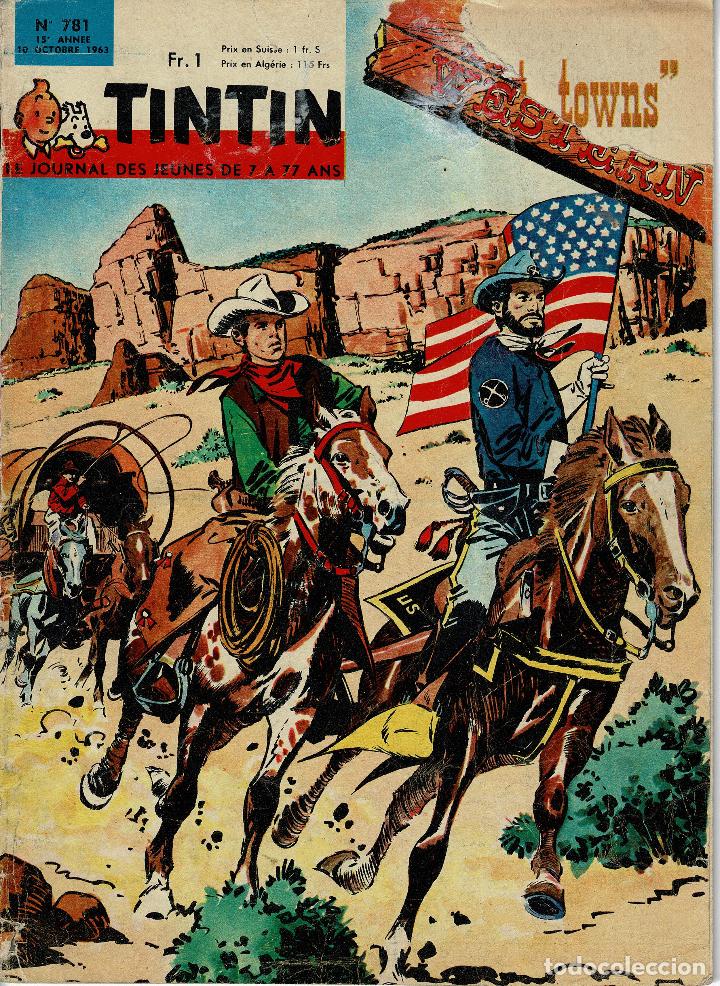 C&oacute;mics: Revista Tintin n&ordm; 781.original franc&eacute;s.a&ntilde;o 1962