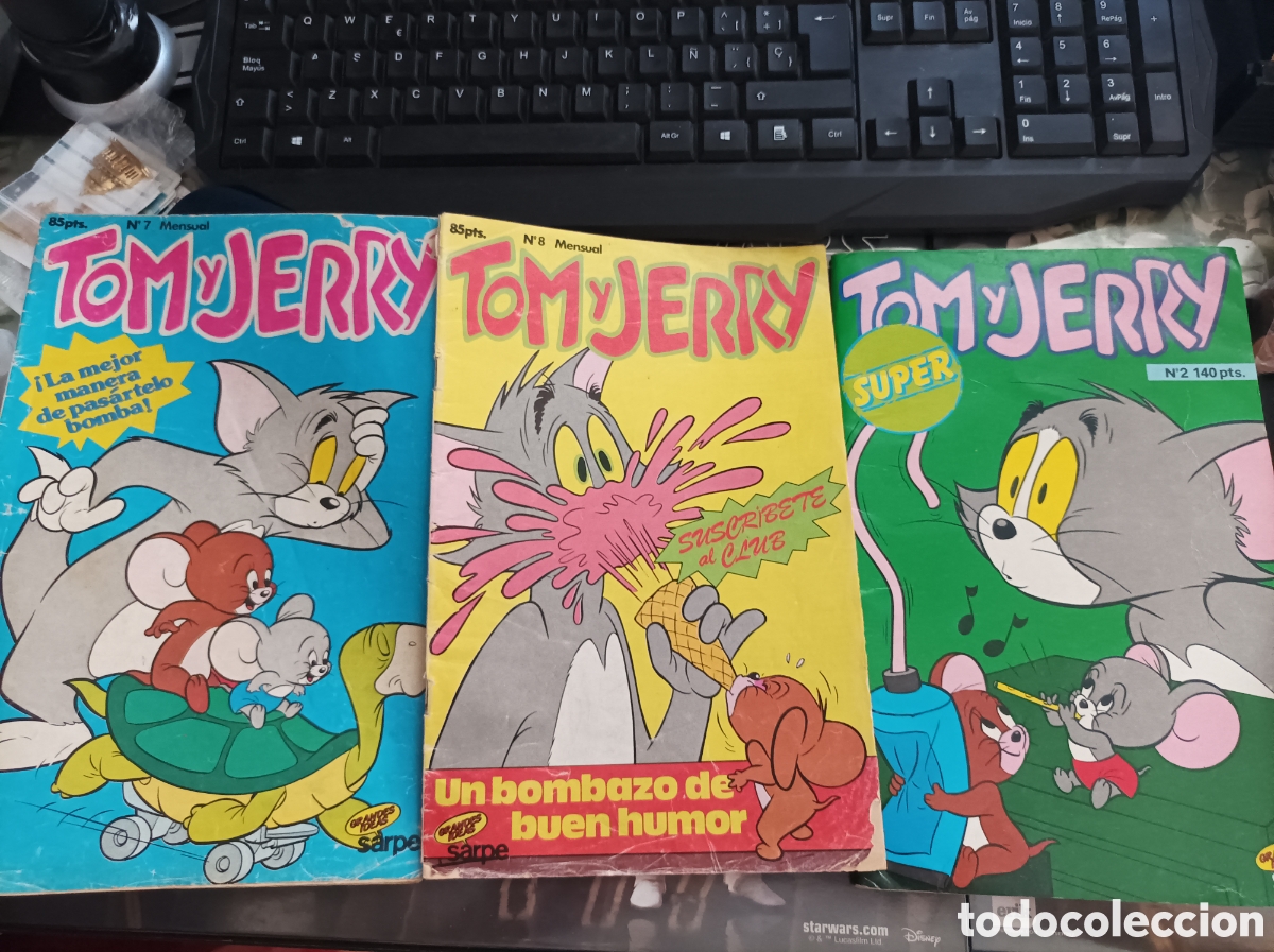 C&oacute;mics: LOTE DE 3 COMICS Tom y Jerry editorial sarpe A&Ntilde;O 1984 - Foto 1