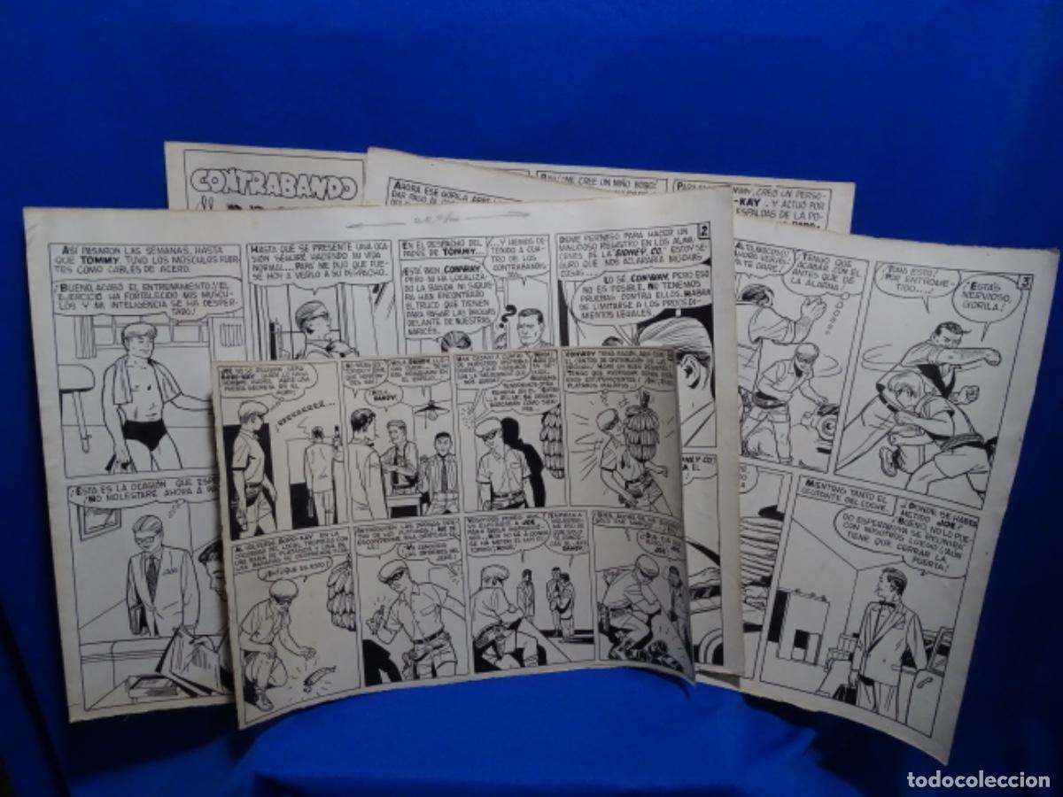 C&oacute;mics: 4 COMCS ORIGINALES A TINTA ANONIMOS. CONTRABANDO DE DROGAS. - Foto 1