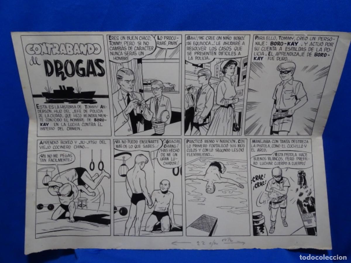 C&oacute;mics: 4 COMCS ORIGINALES A TINTA ANONIMOS. CONTRABANDO DE DROGAS. - Foto 2