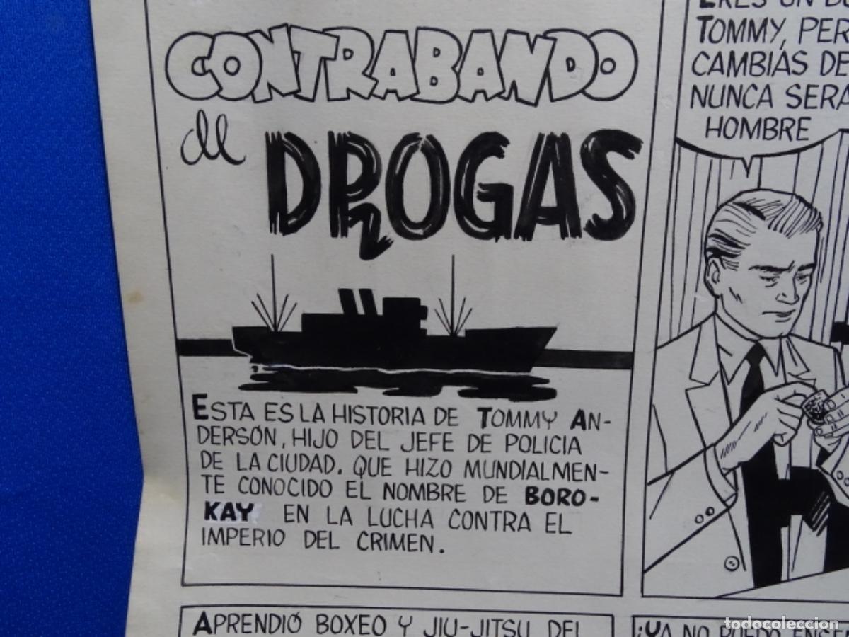 C&oacute;mics: 4 COMCS ORIGINALES A TINTA ANONIMOS. CONTRABANDO DE DROGAS. - Foto 3