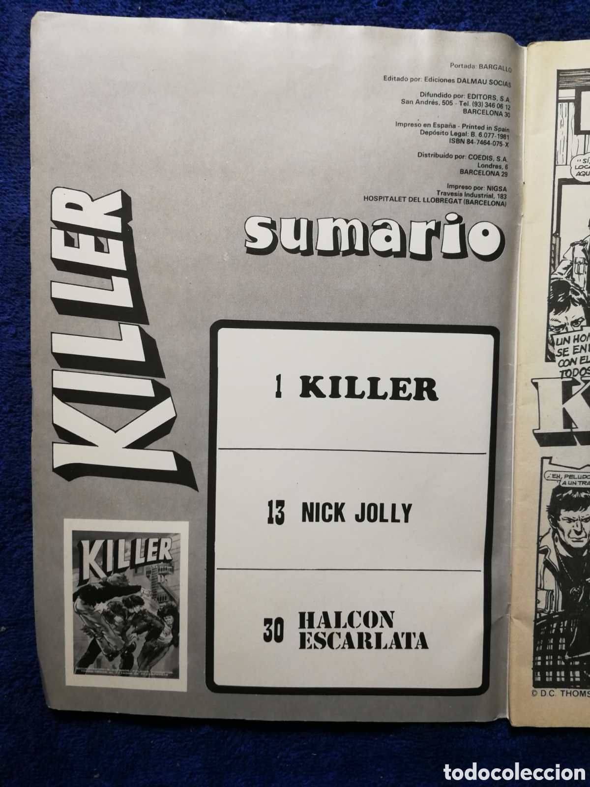 C&oacute;mics: Killer. Ds. N&uacute;mero 3 - Foto 3
