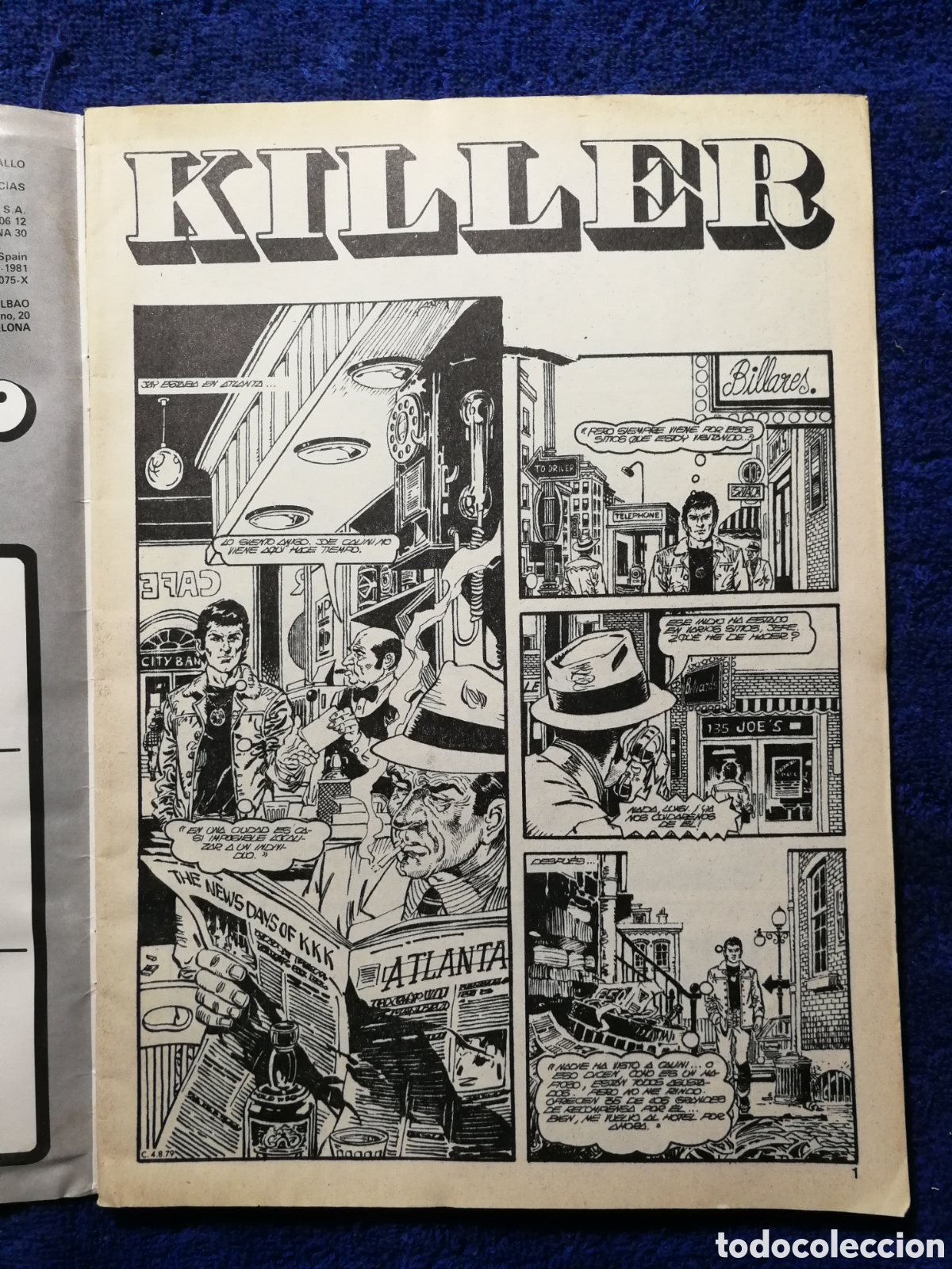C&oacute;mics: Killer. Comics ds. N&uacute;mero 6. Dalmau socias - Foto 4