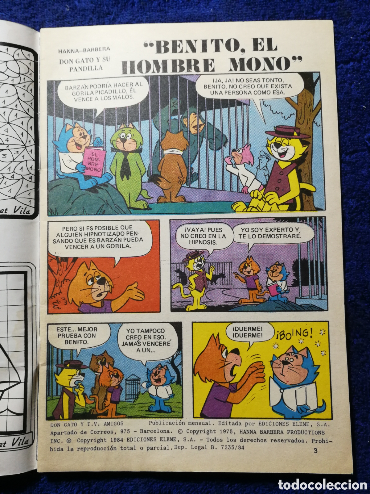C&oacute;mics: Don gato. Ediciones eleme. De 1984. El hombre mono - Foto 3
