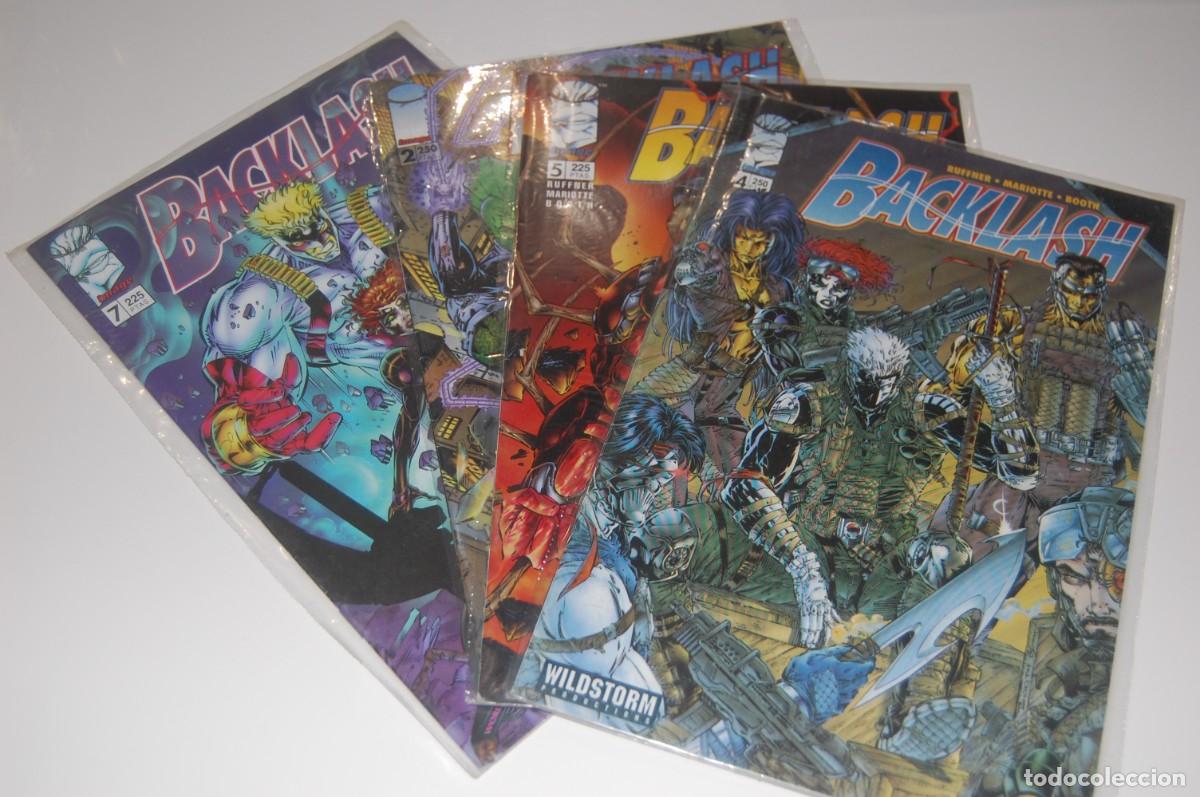 C&oacute;mics: LOTE 4 COMICS - BACKLASH - IMAGE - N&ordm;: 2,4,5 Y 7 - .ESTADO EXCELENTE EN BOLSA - Foto 1