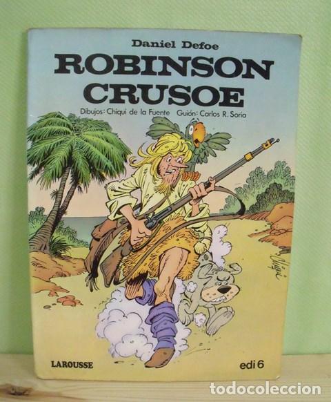 C&oacute;mics: Libro Comic Tebeo Robinson Crusoe - Larousse - Foto 1