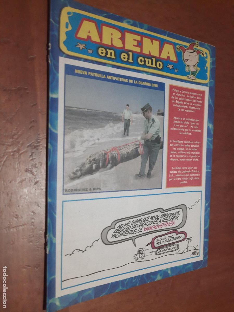 Comics: ARENA EN EL CULO. SUPLEMENTO EL JUEVES. EXTRAIDO DE UN N&Uacute;MERO DE ESTA REVISTA. GRAPA. BUEN ESTADO