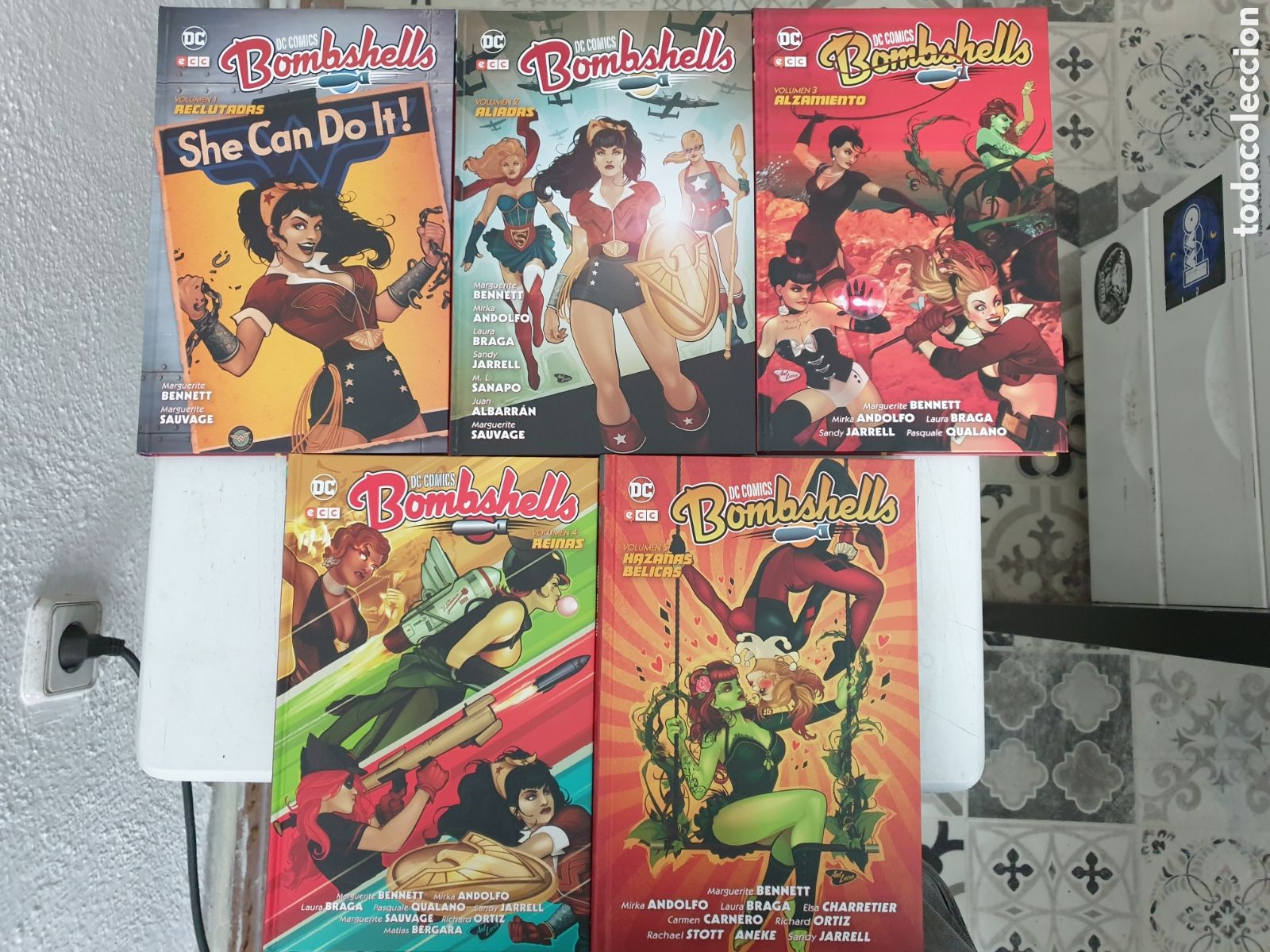 C&oacute;mics: BOMBSHELLS 5 TOMOS COMPLETA. DC COMICS. ECC COMICS