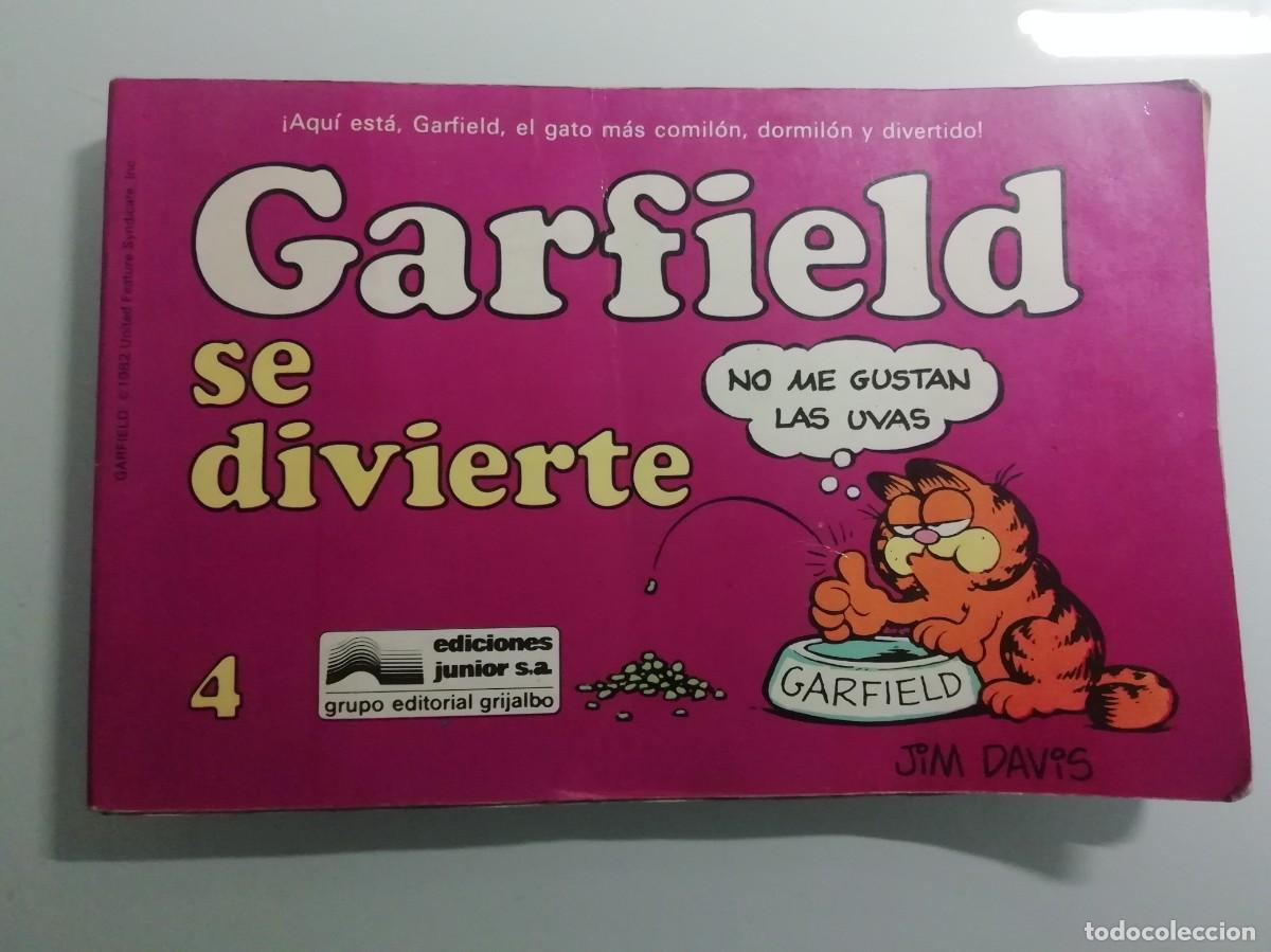 C&oacute;mics: GARFIELD SE DIVIERTE DE JIM DAVIS N&ordm; 4- EDICIONES JUNIOR- 1988 - Foto 1