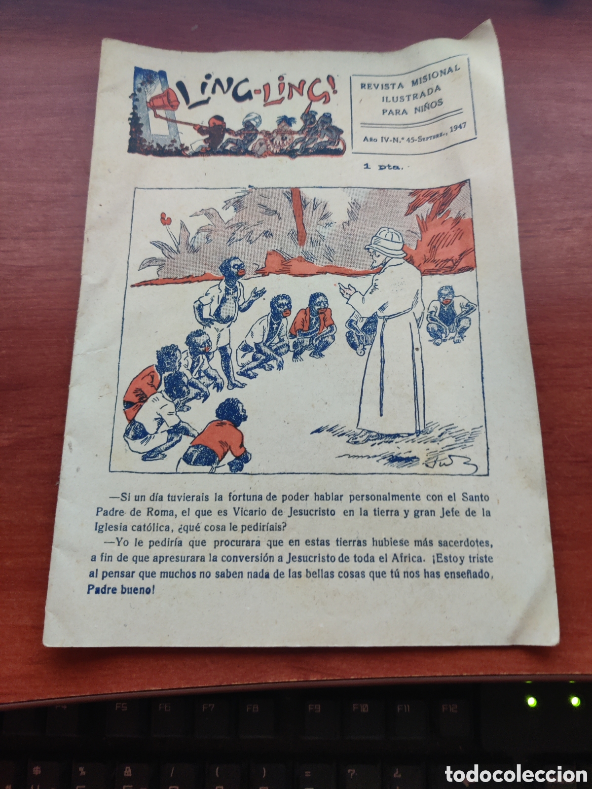 C&oacute;mics: LING-LING REVISTA MISIONAL ILUSTRADA PARA NI&Ntilde;OS A&Ntilde;O IV N&Uacute;MERO 45 SETIEMBRE 1947