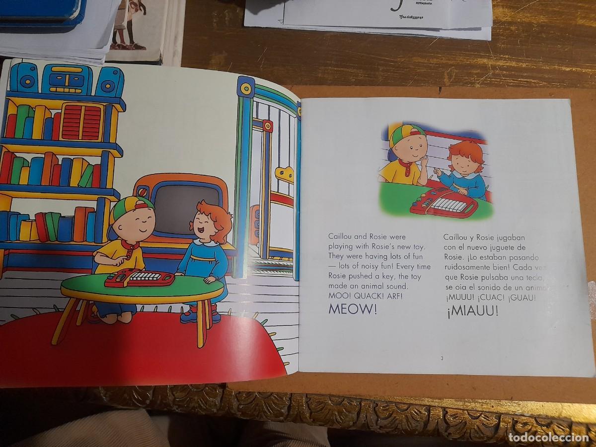 C&oacute;mics: Caillou cuida a Rossi libro biling&uuml;e ingl&eacute;s espa&ntilde;ol - Foto 2