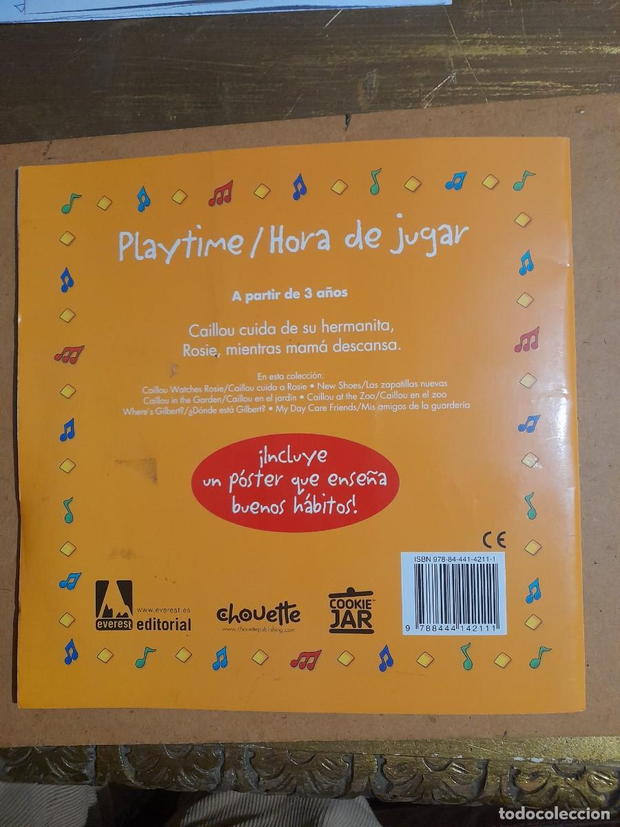 C&oacute;mics: Caillou cuida a Rossi libro biling&uuml;e ingl&eacute;s espa&ntilde;ol - Foto 4