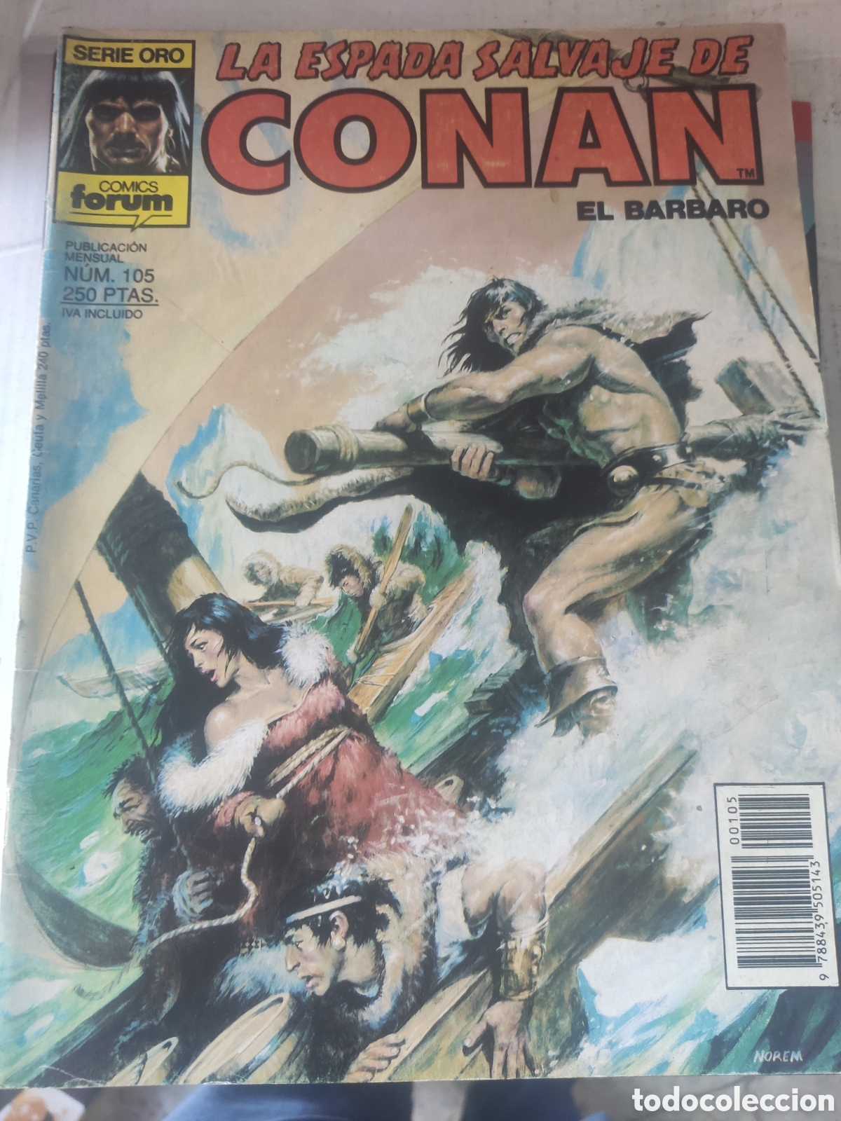 C&oacute;mics: LA ESPADA SALVAJE DE CONAN EL BARBARO N&ordm; 105 - Foto 1