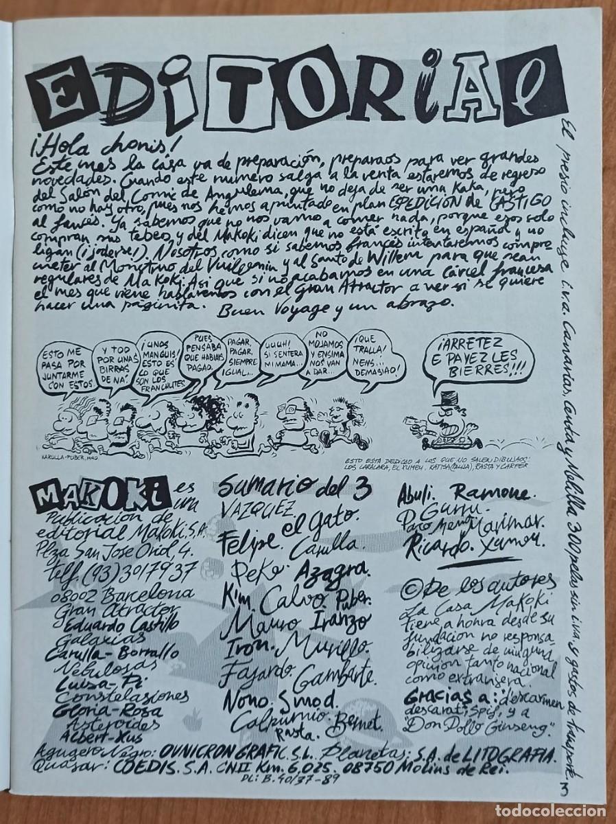 C&oacute;mics: MAKOKI N&ordm;3 - 1989 EDICIONES MAKOKI - NUEVO A ESTRENAR. - Foto 6