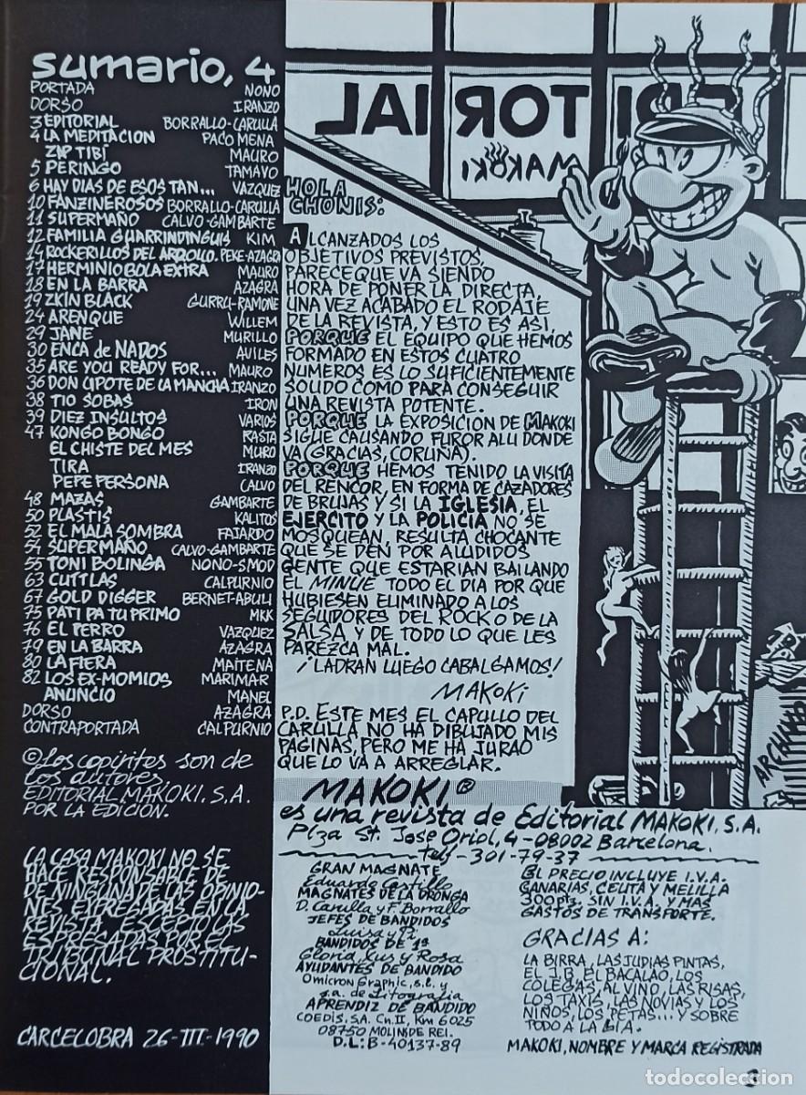 C&oacute;mics: MAKOKI N&ordm;4 - 1989 EDICIONES MAKOKI - BUEN ESTADO. - Foto 4