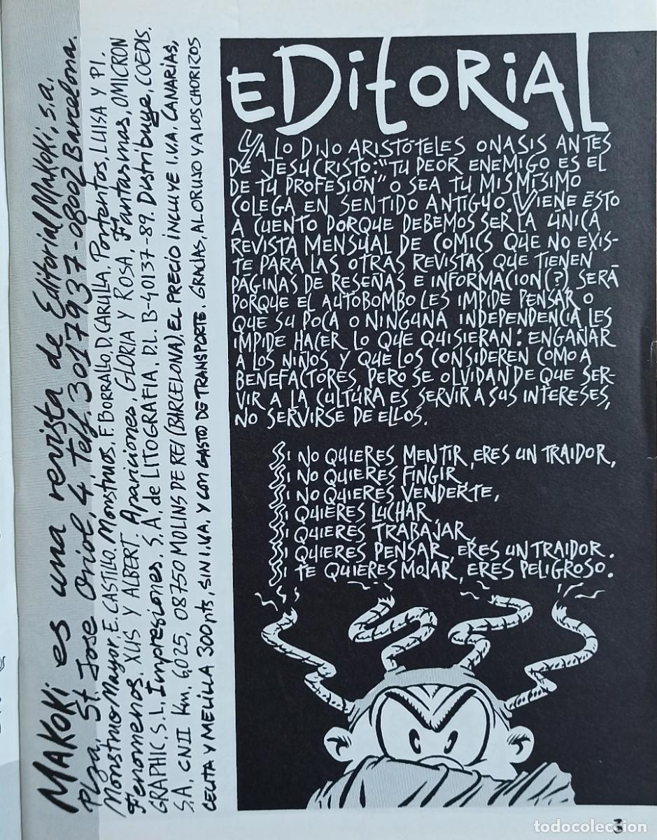 C&oacute;mics: MAKOKI N&ordm;5 - 1989 EDICIONES MAKOKI - BUEN ESTADO. - Foto 5