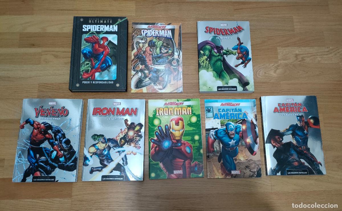 C&oacute;mics: 5 TOMOS Y 3 COMICS SPIDERMAN, IRON MAN Y CAPIT&Aacute;N AMERICA - Foto 1