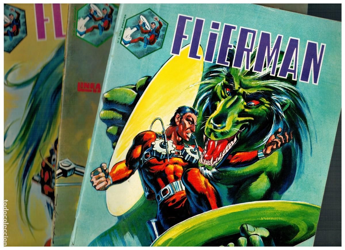 C&oacute;mics: FLIERMAN. LINEA 83. N&Uacute;MEROS 1-2-3. DE 4 COMPLETA. MUY BUENOS. - Foto 1