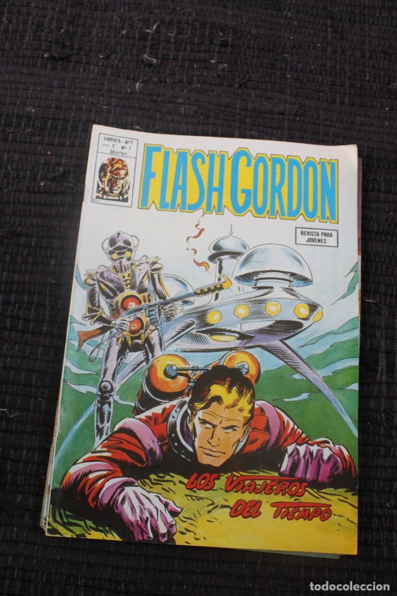 C&oacute;mics: FLASH GORDON VOL.2 N&ordm; 7 ; LOS VIAJEROS DEL TIEMPO ; COMICS ART : - Foto 1