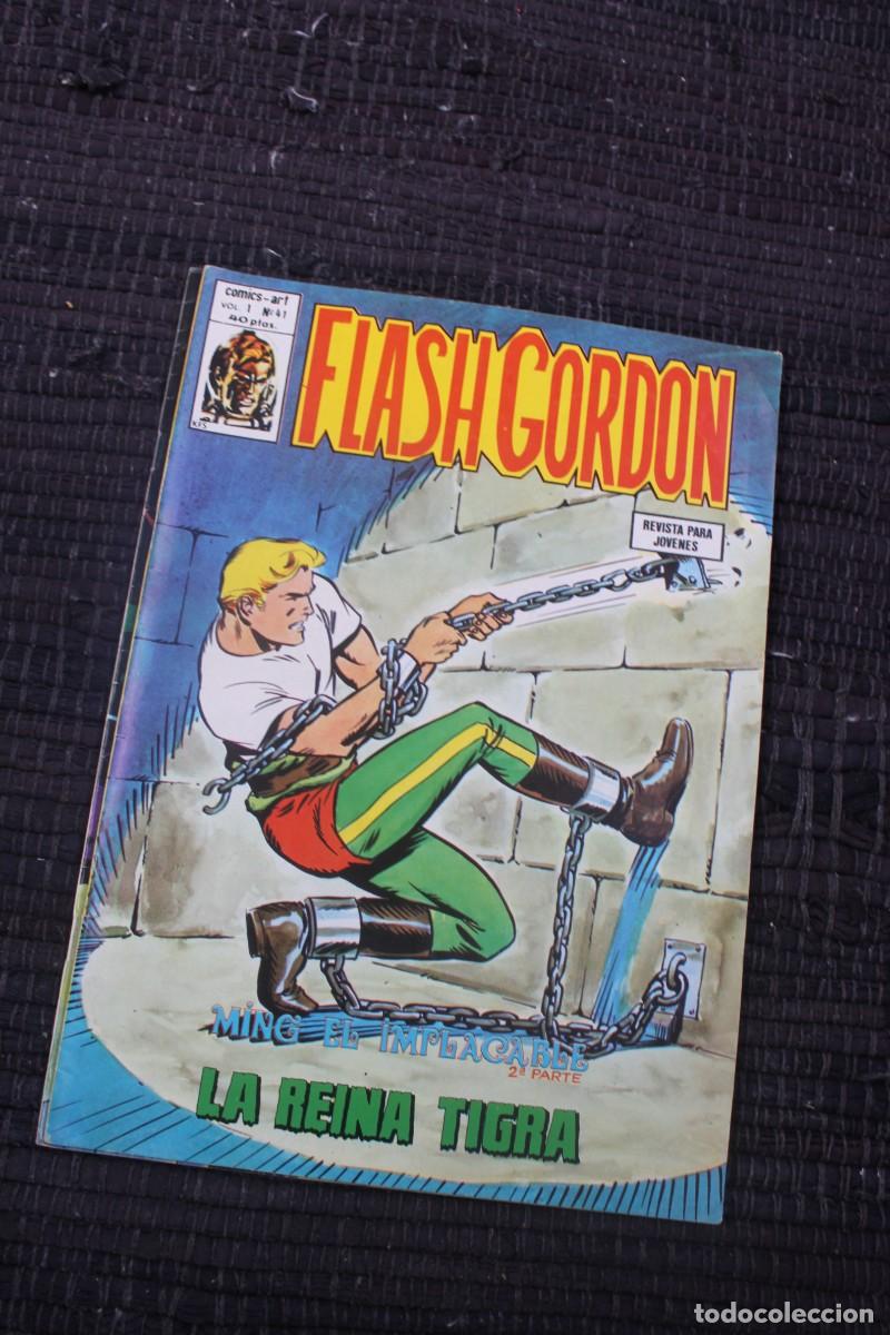 C&oacute;mics: FLASH GORDON VOL.1 N&ordm; 41; MING EL IMPLACABLE ; LA REINA TIGRA ; COMICS ART : - Foto 1