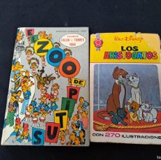 Cómics: 2 LIBROS EL ZOO DE PITUS Y LOS ARISTOGATOS 1ª EDICION. Lote 380711264