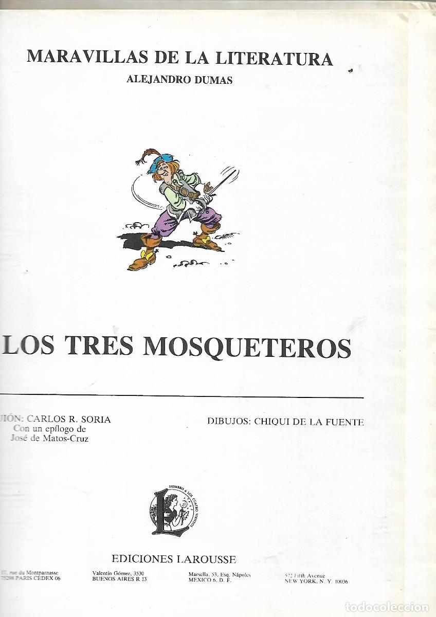C&oacute;mics: PD- LOS TRES MOSQUETEROS. ALEJANDRO DUMAS. LAROUSSE / ITACA. 1982. - Foto 2