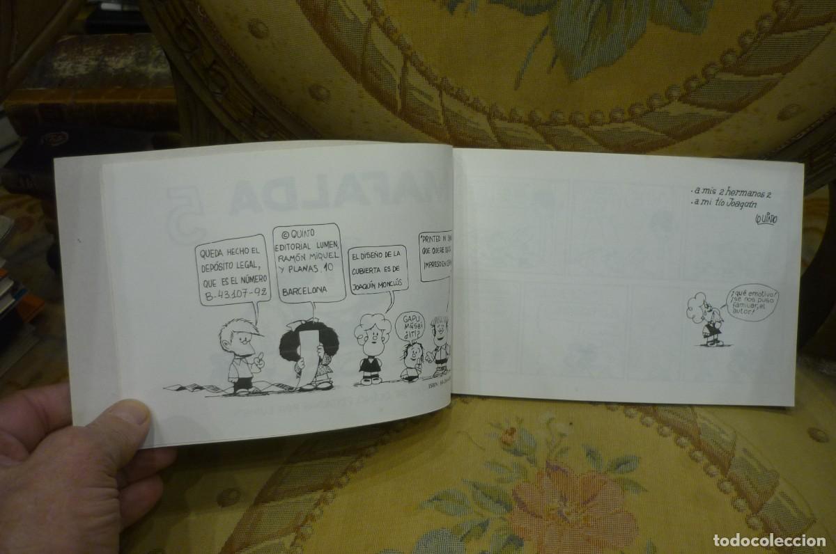 C&oacute;mics: MAFALDA N&ordm; 5, DE QUINO. EDITORIAL LUMEN 1992. - Foto 5