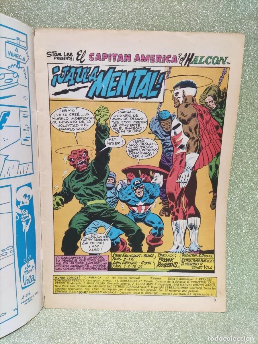 C&oacute;mics: COMIC -MUNDI COMICS- CAPITAN AMERICA N&ordm; 44 - Foto 2