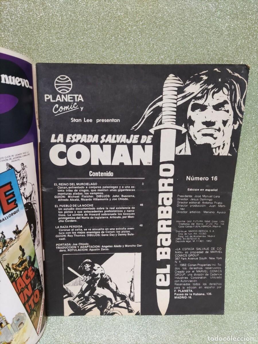 C&oacute;mics: COMIC - PLANETA COMIC- LA ESPADA SALVAJE DE CONAN N&ordm; 16 - Foto 2