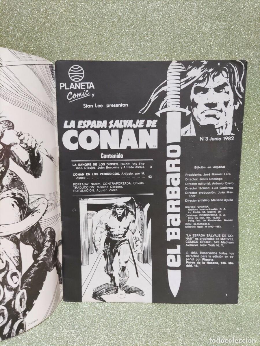 C&oacute;mics: COMIC - PLANETA COMIC- LA ESPADA SALVAJE DE CONAN N&ordm; 3 - Foto 2