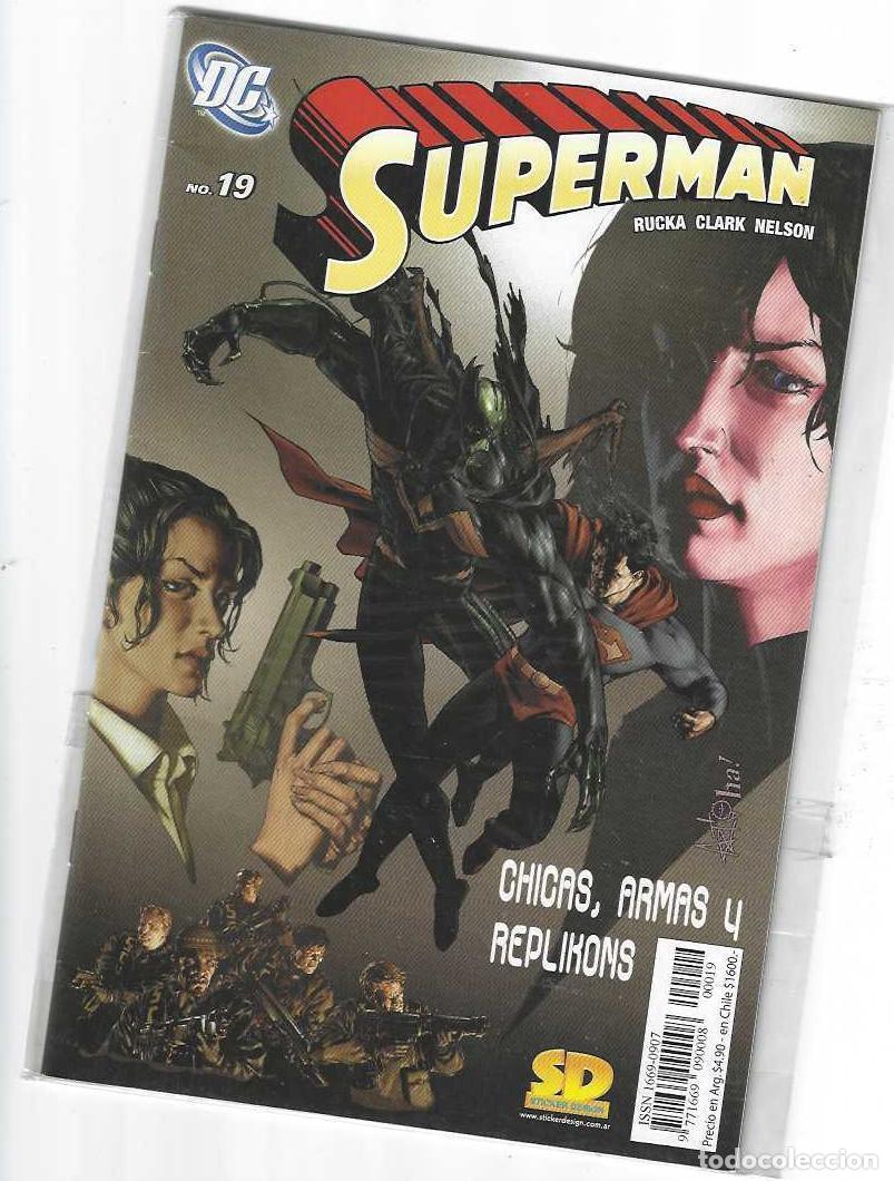 C&oacute;mics: SUPERMAN N&ordm; 19 - STICKER DESIGNS SD - MUY RARO !! - Foto 1