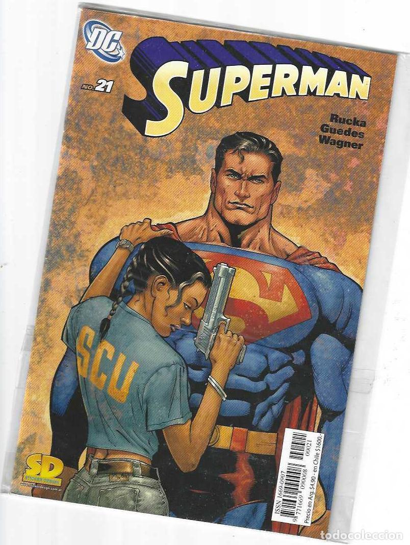 C&oacute;mics: SUPERMAN N&ordm; 21 - STICKER DESIGNS SD - MUY RARO !! - Foto 1