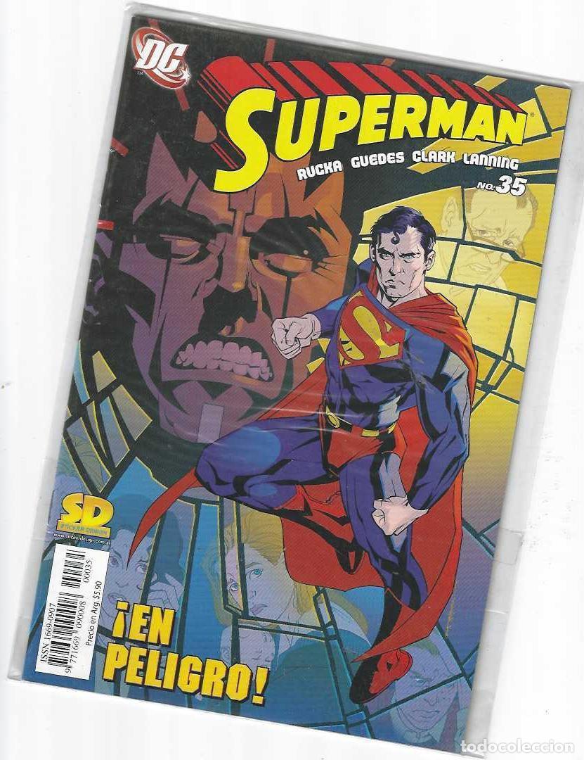 C&oacute;mics: SUPERMAN N&ordm; 35 - STICKER DESIGNS SD - MUY RARO !! - Foto 1