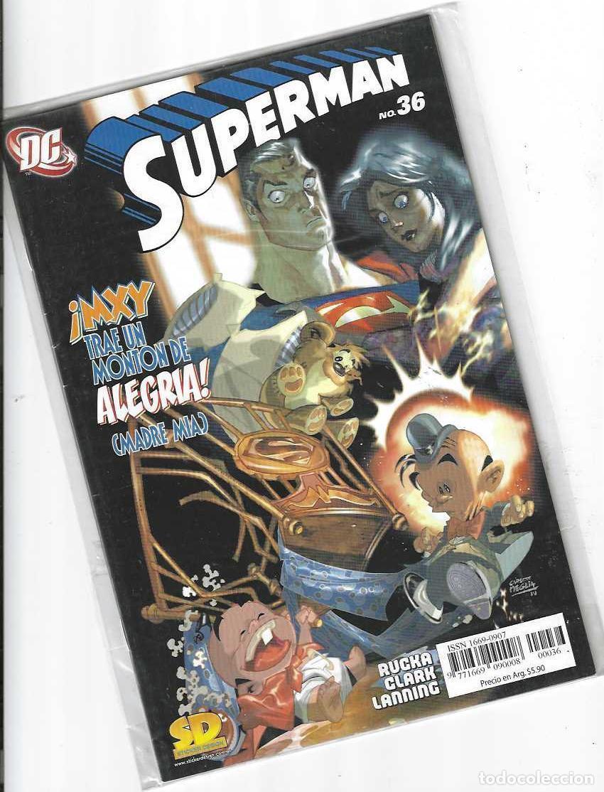 C&oacute;mics: SUPERMAN N&ordm; 36 - STICKER DESIGNS SD - MUY RARO !! - Foto 1