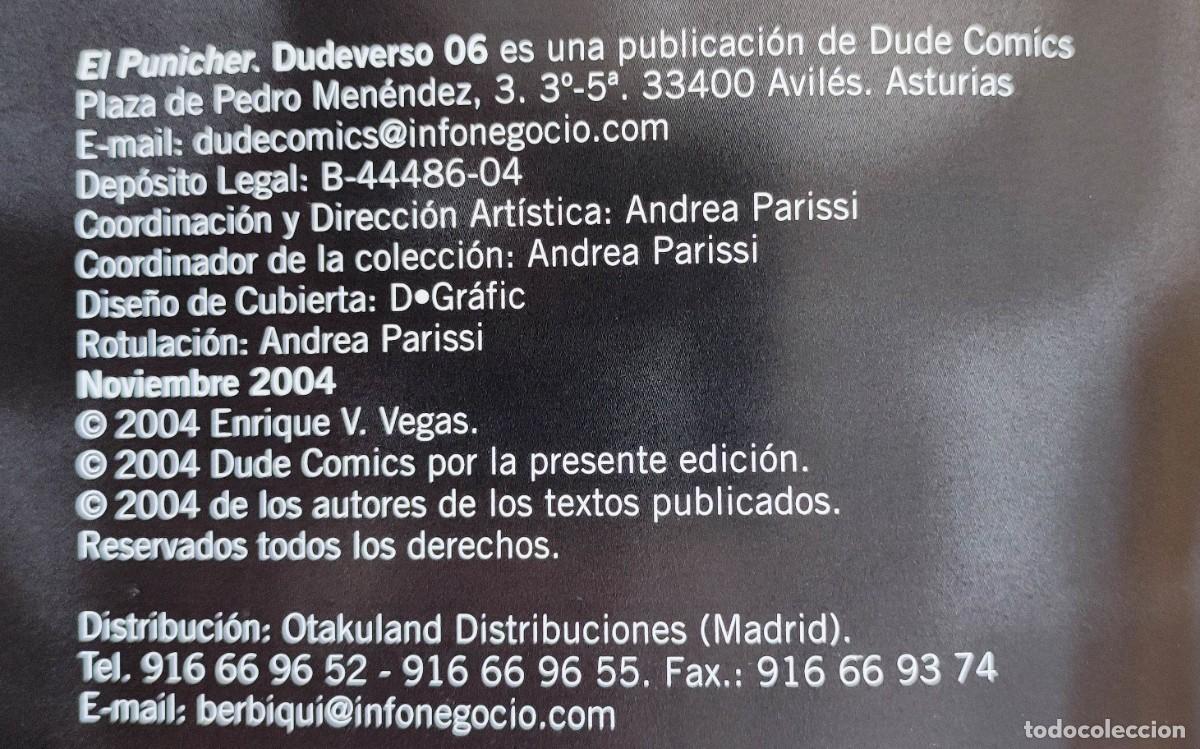 C&oacute;mics: EL PUNICHER N&ordm;6 DUDEVERSO - DUDE COMICS 2044 DE KIOSKO. - Foto 6