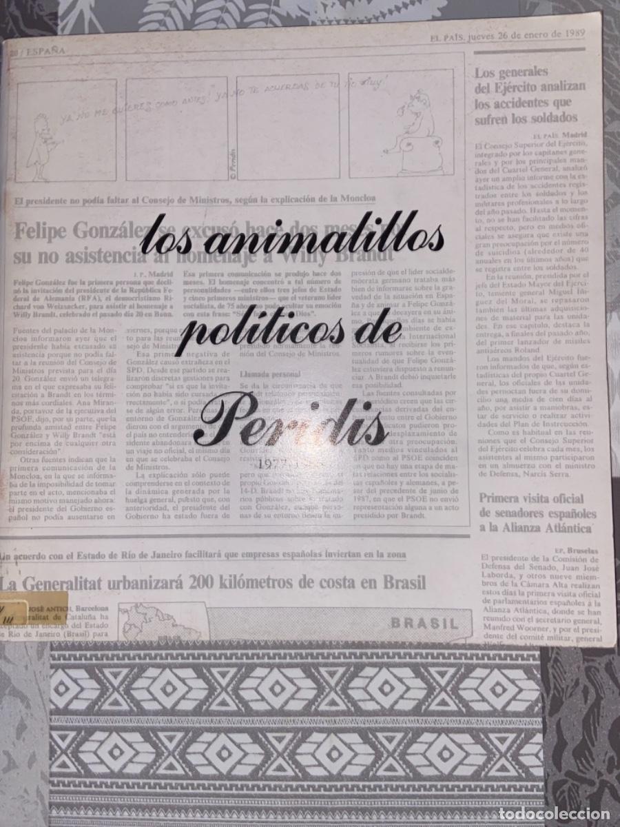 Comics: LOS ANIMALILLOS POL&Iacute;TICOS DE PERIDIS. 1977-1986. DIPUTACI&Oacute;N PROVINCIAL DE HUESCA. 1989