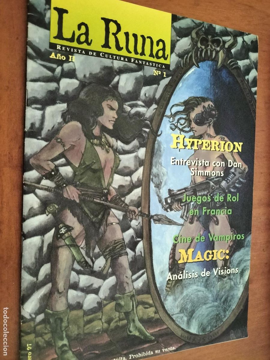 Comics: LA RUNA 1. A&Ntilde;O II. REVISTA DE CULTURA FANT&Aacute;STICA. GRAPA. BUEN ESTADO. AUTOEDITADO. DIFICIL