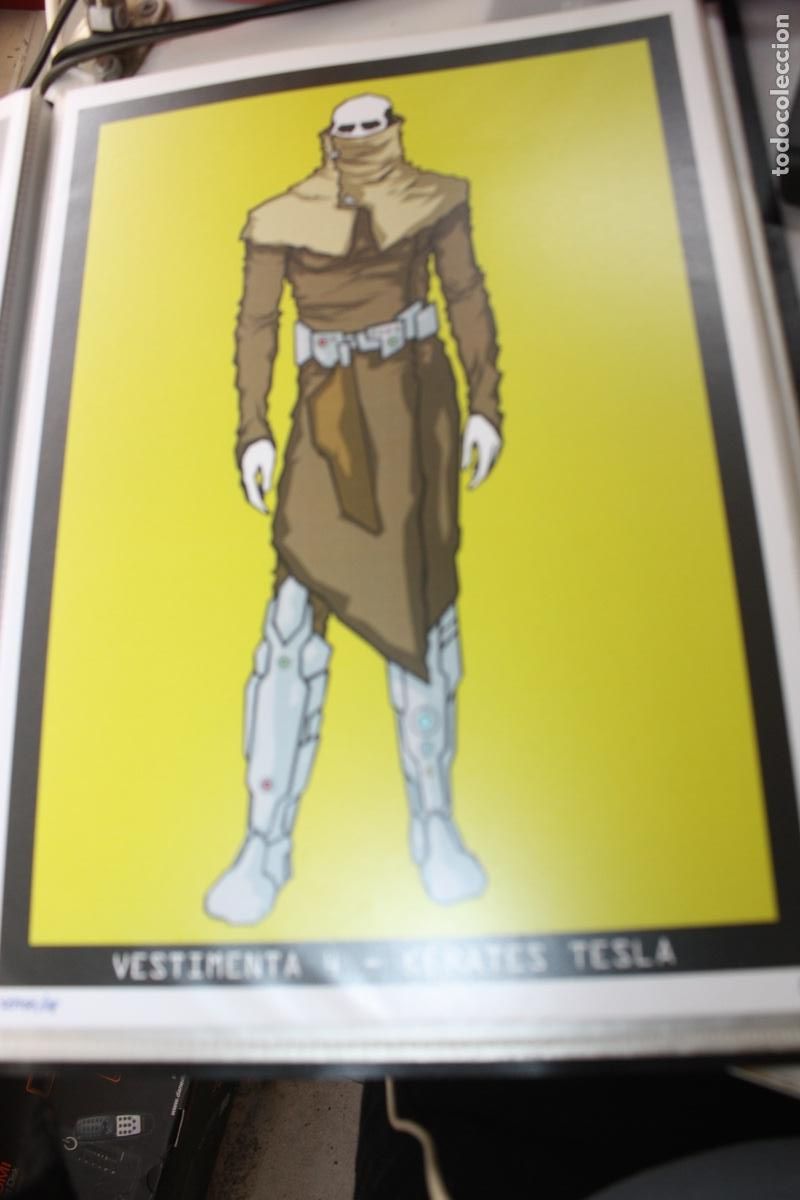 C&oacute;mics: FERNADO SEAGE LAMINA NUMERADA VESTIMENTA 4-KERATES TESLA - Foto 1