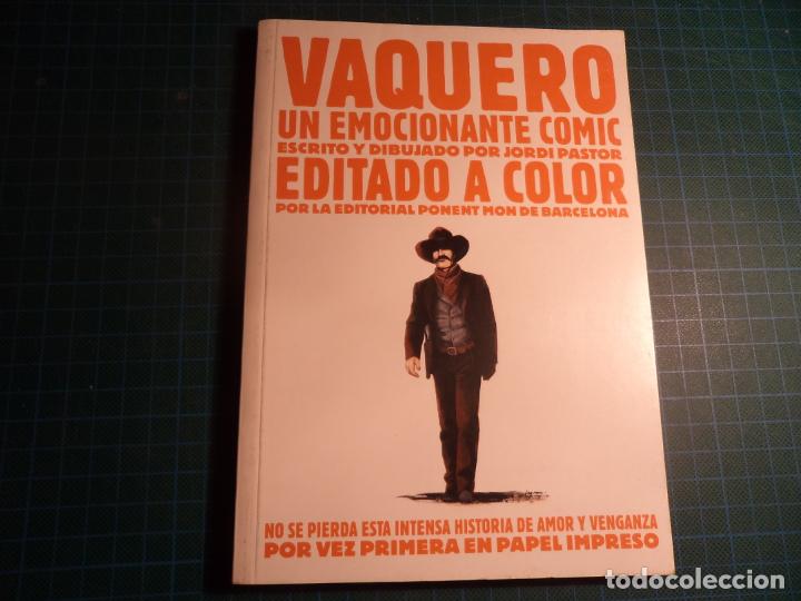 C&oacute;mics: Vaquero. Jordi Pastor. Ponent Mon. - Foto 1