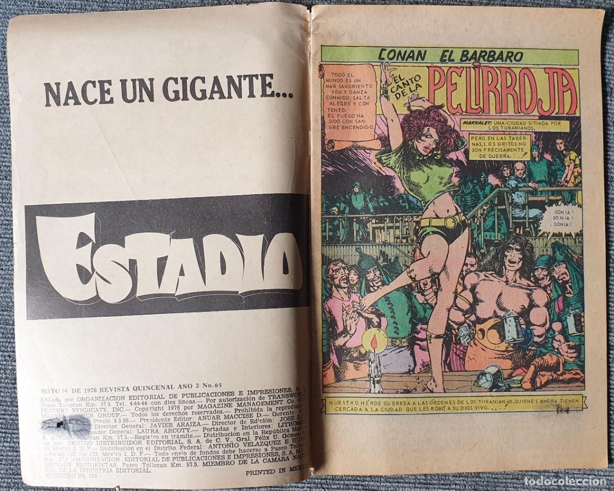 C&oacute;mics: Pu&ntilde;o de Acero #65 (M&eacute;xico, 1976) - Conan el B&aacute;rbaro - Foto 3
