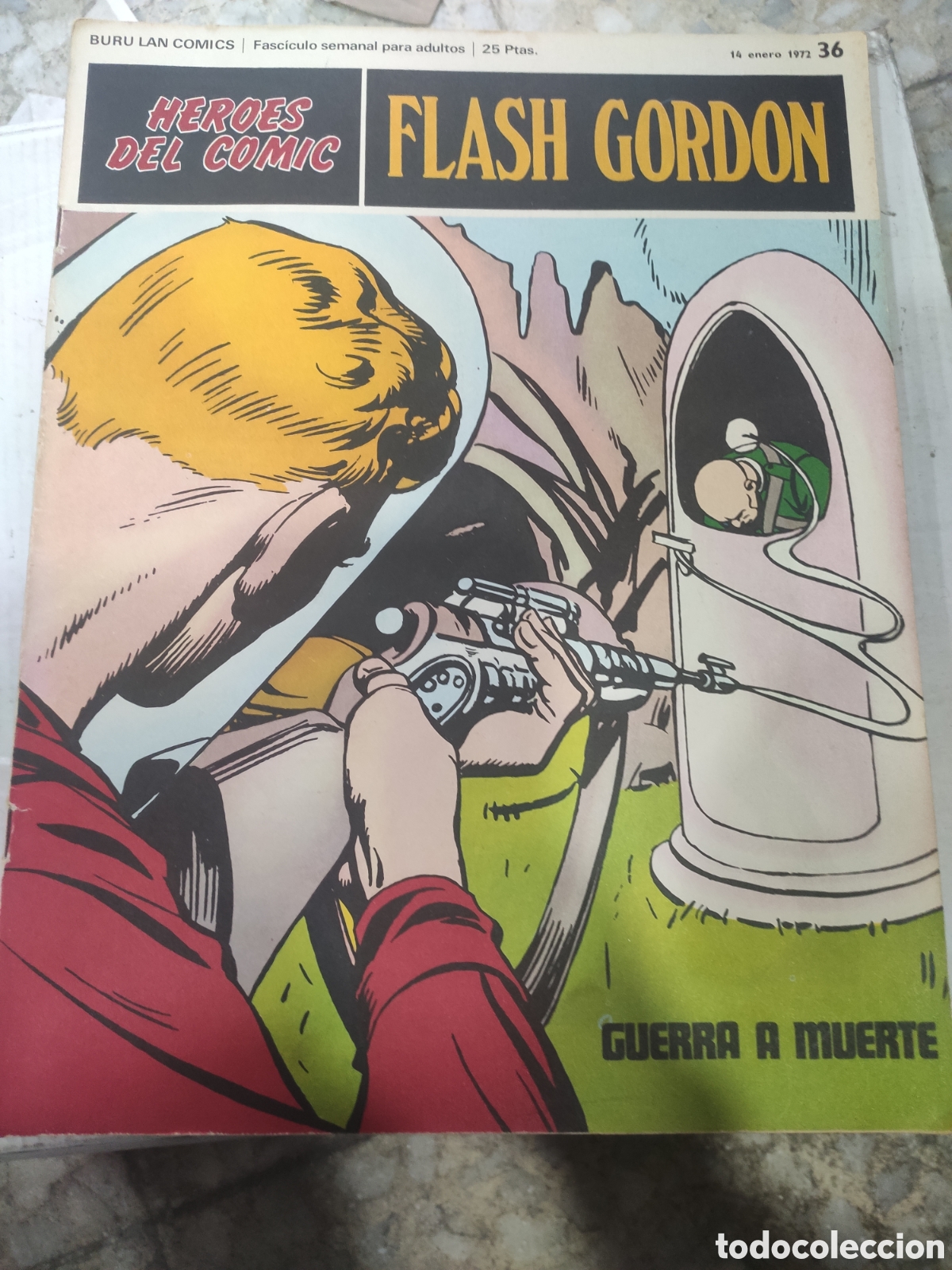 C&oacute;mics: FLASH GORDON N&ordm; 36 A&Ntilde;O 1972 GUERRA A MUERTE - Foto 1