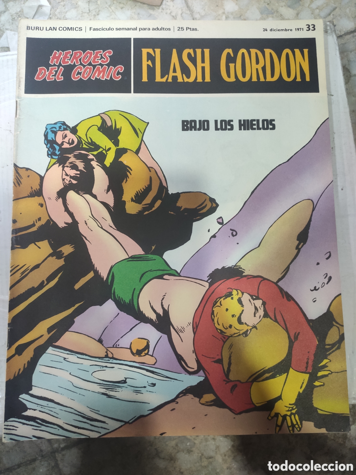 C&oacute;mics: FLASH GORDON N&ordm; 33 A&Ntilde;O 1971 BAJO LOS HIELOS - Foto 1