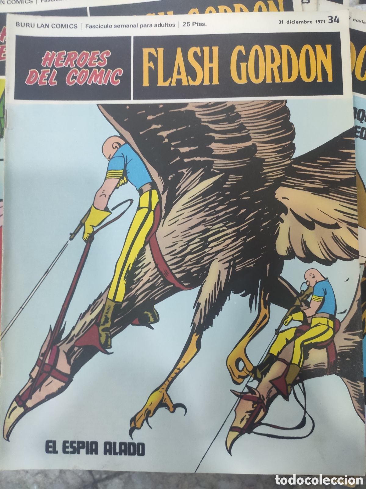 C&oacute;mics: FLASH GORDON N&ordm; 34 A&Ntilde;O 1971 EL ESPIA ALADO - Foto 1