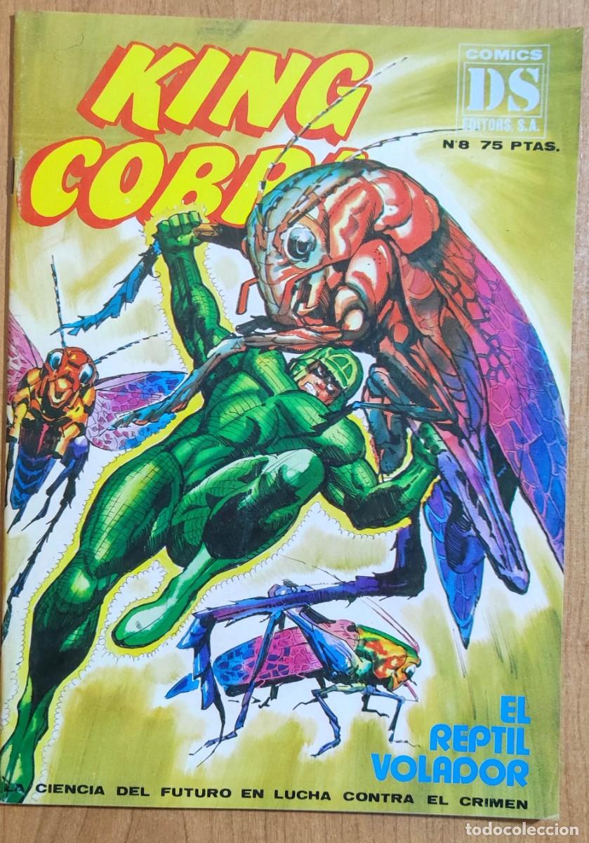 C&oacute;mics: KING COBRA N&ordm;8 EL REPTIL VOLADOR / LA ESPADA DEL SAMURAI - DS COMICS 1981. - Foto 1