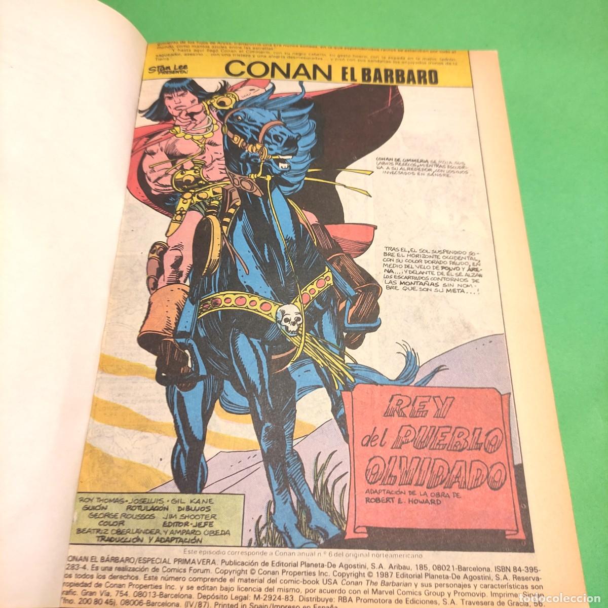 C&oacute;mics: CONAN * EL CAPITAN AMERICA*BALA CA&Ntilde;ON* D.EXTRA&Ntilde;O*SPIDERMAN. . TOMO - Foto 1