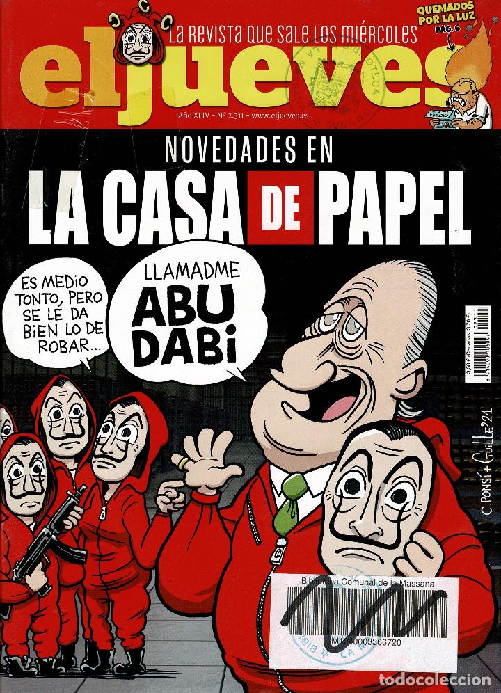 C&oacute;mics: Revista El Jueves n&ordm; 2311. ediciones RBA. (procede biblioteca)